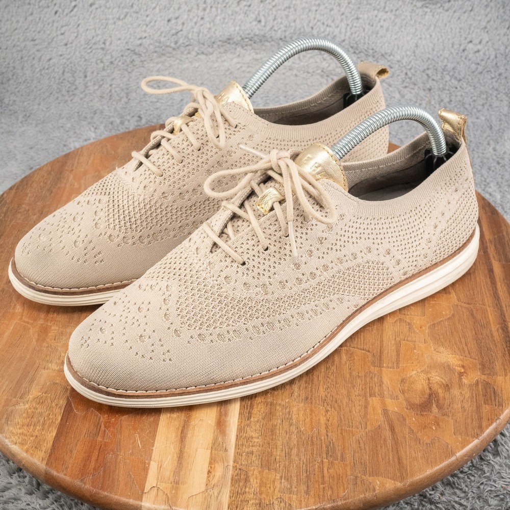 Cole Haan Women's 10 B OriginalGrand‎ Rye Stitchlite Wingtip Oxfords W19538 - Picture 3 of 7